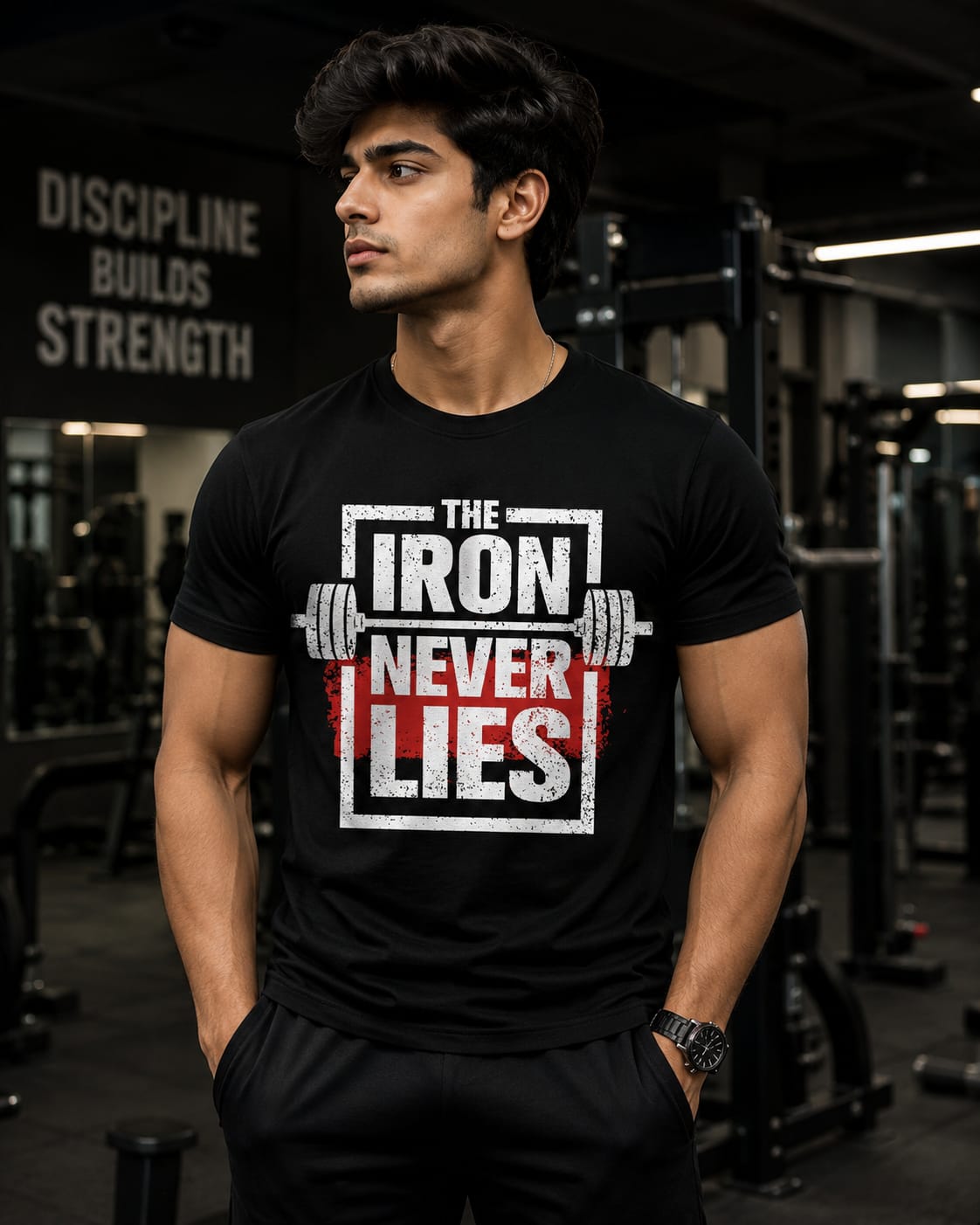 Graphic GYM T- Shirt Black